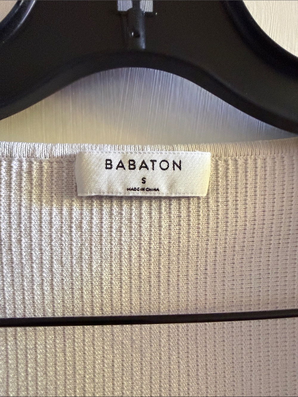 Babaton Cream Ribbed Square-Neck Crop Top - Picture 5 of 7